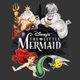 thumbnail image 2 of Men's The Little Mermaid Vintage Characters Graphic T-Shirt, 2 of 5