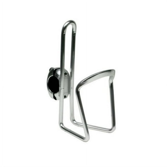 Sunlite Bicycle Alloy Bottle Cage Silver with 25.4mm Bike Handlebar Mount