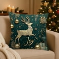 thumbnail image 4 of Antqov Christmas Pillow Covers 18x18" Christmas Decorations Cushion Covers, Xmas Pillowcases Throw Pillow Covers with Zipper for Sofa Couch Home Decor Gifts, 4 of 6
