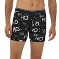 thumbnail image 2 of Salouo Ho-Ho-Ho 2 Pattern Men's Boxer Briefs, Soft & Breathable Underwear Elastic Waistband Briefs for Men,1-Pack, 2 of 7