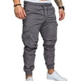 thumbnail image 2 of One opening Men's Relaxed Fit Cargo Pants Big and Tall Classic Joggers Work Trousers with Pockets, 2 of 4