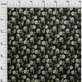 thumbnail image 2 of oneOone Cotton Jersey Black Fabric Leaves & Flower Floral Sewing Material Print Fabric By The Yards 58 Inches Wide, 2 of 4