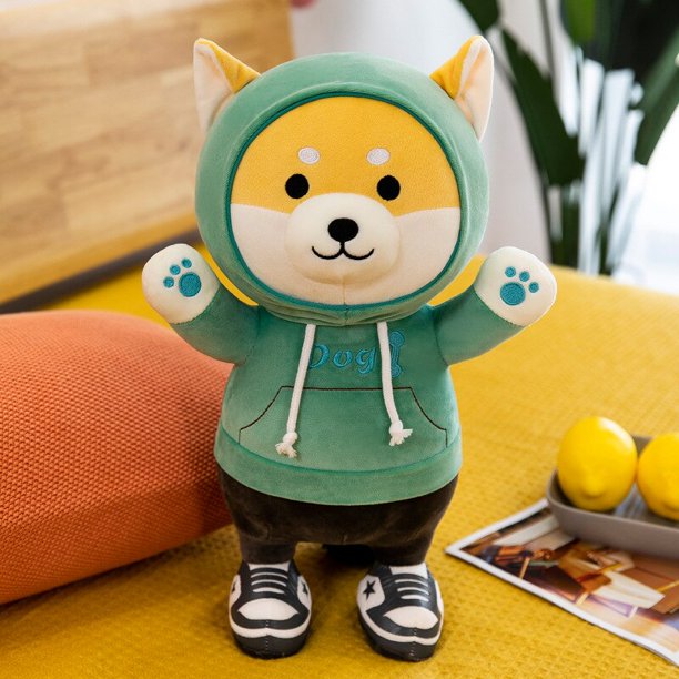 Juguetes de peluche para perro, almohada Kawaii para dormir, Linda muñeca de perro, regalo de cumpleaños y Navidad para niños