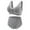 Z2-Grey Backless Bra, variant on Minimizer Bras for Women Full Coverage No Underwire Front Closure Solid Color Lift & Support Daily Bra Shoulder Strap Lightweight and Comfortable Front Button Corset 36