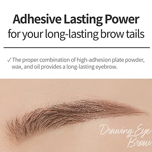 ETUDE Drawing Eye Brow - Gray | Long-Lasting Eyebrow Pencil for Soft Textured Natural Daily Look Eyebrow, Korean Makeup, Kbeauty, Perfect for Gift