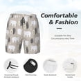 thumbnail image 3 of Fotbe winter Snowflake beer Traje de Baño para Hombre – Shorts de Natación de Secado Rápido con Forro y Bolsillos-Small, 3 of 6