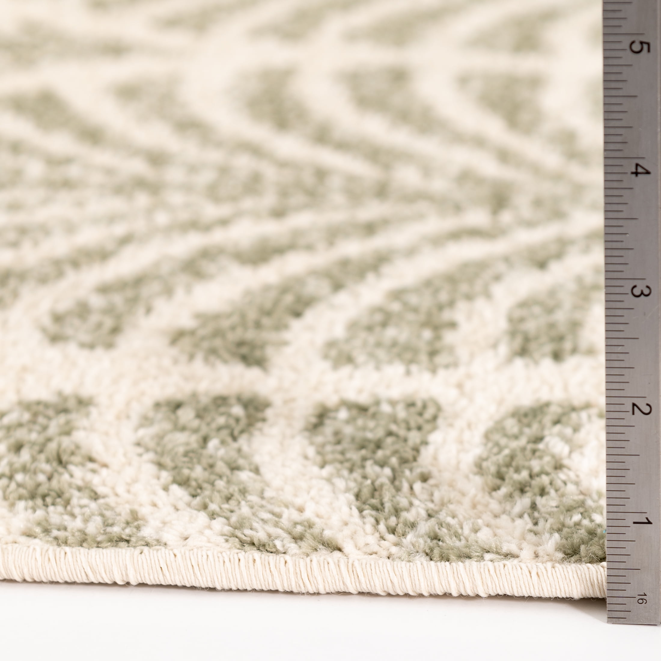 Mainstays Green Palm Leaf Indoor Area Rug, 5'x7'