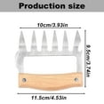 thumbnail image 3 of Meat Mincer,Meat Handler Shredder Food Stainless BBQ Pulled Pork For Shredding Handing Carving Food, 3 of 8
