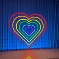 thumbnail image 3 of Handmadetneonsign Heart Love Neon Sign, Happy Pride Wall Art Decor, Gifts For Gay Couples, LGBT Room Wall Decor, 3 of 5