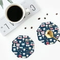 thumbnail image 5 of Balery 6 Pcs Dentalleather Coasters Set, Drink Table Cup Coasters For Living Room Kitchen Coffee Decor, 5 of 9