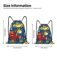 thumbnail image 2 of Fotbe Vehicles Cartoon with Funny Drivers Pattern Drawstring Backpack, Gym Bag, Lightweight Backpack, Water-Resistant Bag Travel Sports Backpack, Fitness Bag, Yoga Bag-Medium, 2 of 6