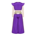 thumbnail image 3 of Yruioon Kids Boys Arabian Prince Suits 2 Piece Cap Long Sleeve Top and Harem Pants Sets Purple 10, 3 of 5