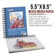 thumbnail image 2 of Cuaderno de bocetos U.S. Art Supply, técnica mixta, 14 x 21 cm, 160 g/m², paquete de 2, 2 of 5
