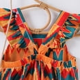 thumbnail image 6 of Vividxx Dress For Girls African Bohemian Style Summer Girl Dress With Flowing Sleeves And Elastic Waistband In A Casual Style Suitable For Children Comfortable And Loose Outfit 4-5 Years, 6 of 9