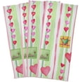 thumbnail image 6 of Watercolor Valentines Hearts Dish Towels Set of 1, Love Gifts Stripes Washable Tea Towels Dishcloths Lint-Free 18x28 Inch Fast Drying for Home Kitchen Clean, 6 of 7