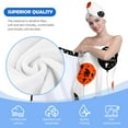 thumbnail image 6 of Colevkie Women's 2 Pcs Adjustable Bath Skirt & Absorbent Hair Drying Cap Set Wrap Towel Shower Cap Quick Drying Bath Wrap Set Printed Halloween Balloons Pattern, 6 of 8