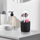 thumbnail image 4 of Organizador de maquillaje giratorio con brochas y compartimentos para guardar cosméticos, organizador de tocador y bolígrafos de escritorio con tapa transparente, 4 of 7