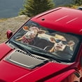 thumbnail image 5 of Xixirimido Windshield Sun Shade for Car SUV Truck Foldable Sunshade for Car Windshield Block UV Rays Keep Your Vehicle Cool Car Interior Accessories, Cute Cow, 5 of 8