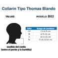 thumbnail image 5 of Collarín Cervical Thomas Blando C/ Soporte B02 Tynor, 5 of 5