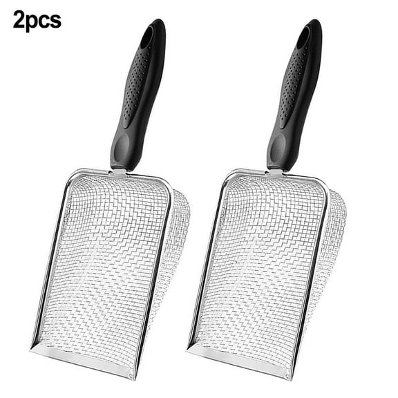 Whatever You Like-Multi-Functional Garden Soil Sifter Set, 2-Pack Ergonomic Compost Sieve with 3.8mm & 5mm Mesh, Lightweight Stainless Steel Dirt Screener for Easy Gardening"}