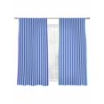 thumbnail image 2 of Sheer Curtains 72 Inches Long 2 Panels, Blue Gradient Stripes Rod Pocket Curtain Voile Draperies, Geometric Minimalist Style Light Filtering Window Treatment for Living Room Kitchen Bedroom, 2 of 8