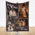 thumbnail image 4 of Customized Couples Blanket. Custom Photo Blankets Wedding Gifts for Couple, Valentines Gift. Blankets with Pictures Customized. (Couple Blanket 6, 50x60) Blankets, 4 of 5