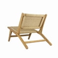 thumbnail image 3 of JONATHAN Y Parker Mid-Century Modern Woven Seagrass Wood Armless Indoor Lounge Chair, Natural, RLX1000A, 3 of 9
