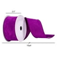 thumbnail image 3 of Vickerman 2.5" x 10 Yards Purple Faux Suede Ribbon, 3 of 3