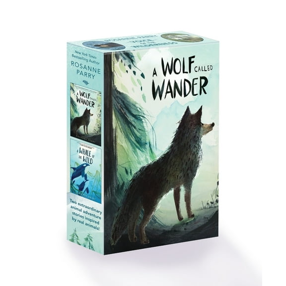 Rosanne Parry "Voice of the Wilderness" 2-Book Box Set: A Wolf Called Wander, a Whale of the Wild, (Paperback)