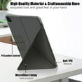 thumbnail image 2 of Feishell for iPad Pro 11 inch 2022/2021/2020/2018 Cover with Pencil Holder,Shockproof Magnetic Flip Two Angle View Kickstand Auto Sleep/Wake Up Function Smart Case,Gray, 2 of 6
