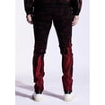 thumbnail image 4 of Embellish NYC Men's Eulogy Black/Red Embroidered Skinny Fit Stretch Denim Jeans (36, Black/Red), 4 of 4