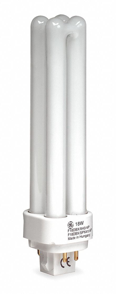 Ge Cur Plug In Cfl Bulb 4100k 18w, Ge Plug In 18 Inch Fluorescent Light Fixture
