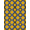 Yellow Navy White, Pattern 13, variant on ODIKA 8'x10' Washable Area Rug Non-Shedding, Easy Care, Graphic Contemporary Face Featuring Cheerful Beast for King Size Bedroom Under Bed, Master Suite
