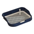thumbnail image 2 of TOOYFUL Dog Potty Pad Mesh Training Toilet Potty Tray with Protection Wall Every Side Dog Toilet for Small and Medium Dogs Cats Puppy Navy, 2 of 9
