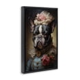 thumbnail image 3 of Stupell Industries Elegant French Bulldog Portrait Black Framed Floater Canvas Wall Art design by Wumples, 25 x 17, 3 of 9