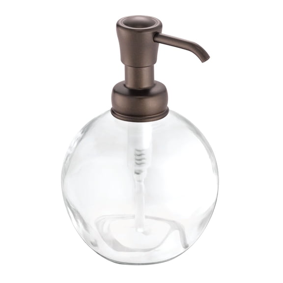 iDesign Bronze York Glass Soap Pump