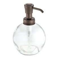 iDesign Bronze York Glass Soap Pump