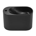 thumbnail image 6 of Terre 18" Solid Surface Oval Wall-Mounted Sink with Left Side Faucet Mount in Matte Black, 6 of 8