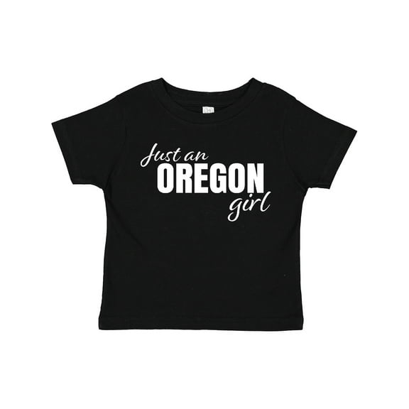 Inktastic Just an Oregon Girl Born and Raised Girls Toddler T-Shirt