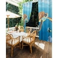 thumbnail image 5 of nqOlkjepod Outdoor Curtains for Patio Waterproof, Sea Turtle Coastal Outdoor Privacy Panels Grommet, Cartoon Ocean Nautical Blackout Outside Curtains for Porch/Cabana/Pergola/Gazebo 54"x84", 1 Panel, 5 of 8