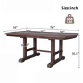 thumbnail image 3 of Harper & Bright Designs Extendable Dining Table for 4-8, Farmhouse Wood Kitchen Table, Minimalist Rectangle Dinette Table for Dining Room and Kitchen, Cherry, 3 of 15