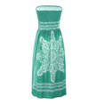 thumbnail image 4 of Boho Dress for Women, Summer Dresses for Women Beach Cover Ups Strapless Boho Floral Print Sundress Smocked Tube Top Dress, 4 of 5