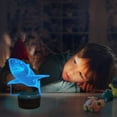 thumbnail image 5 of Epicgadget 3D Remote Night Light for Kids, Touch Control Optical Illusion Visualization LED Night Stand Light 7 Colors Changing with Remote Control Nightstand Lamp Christmas Gifts (Shark), 5 of 5