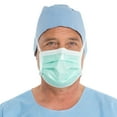 thumbnail image 2 of HALYARD Disposable Mask, Three Layer Construction, Anti-Fog, Pleat-Style with Ties & Film Strip, Green, 49215 (Box of 50), 2 of 2