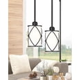 thumbnail image 3 of Paquete de 2 lámparas colgantes Osimir Glass Kitchen Island, color negro, 3 of 9