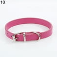 thumbnail image 2 of Walbest Soft Dog Collar,Handmade Genuine Puppy Collars, Adjustable Solid Leather Pet Neck Strap Choker for Small Medium Large Dogs (M, Rose), 2 of 7