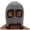 Silver/Black, variant on Armory Replicas Butted Mild Steel Chainmail Hood, Black Finish