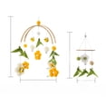 thumbnail image 2 of Campana de cama tejida a mano con forma de abeja y diseño de flor de estilo nórdico, campana de cama con forma de abeja para cuna, colgante para habitación de niños, campana de viento, 2 of 4