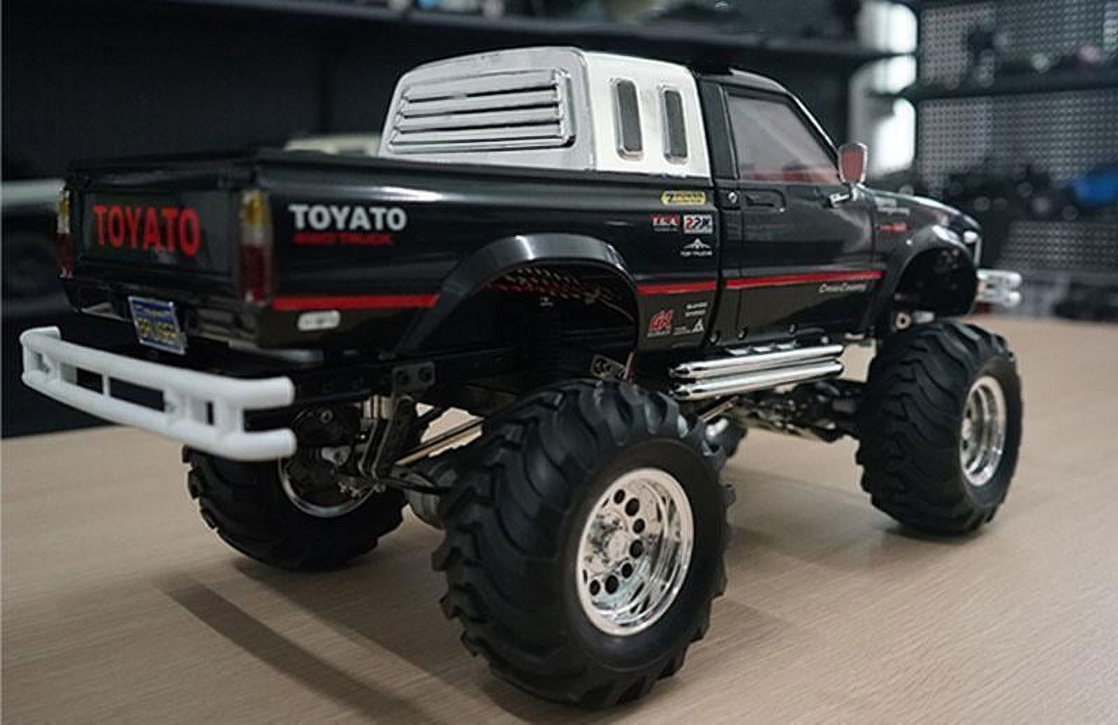 Hg 1/10 Rc Pickup Model 4Wd Rally Car Series Car Racing Crawler 2.4G RTR Black