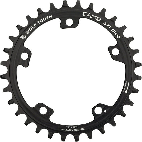 Wolf Tooth Chainring 32t CAMO Mount Requires 12-Speed Hyperglide  Aluminum